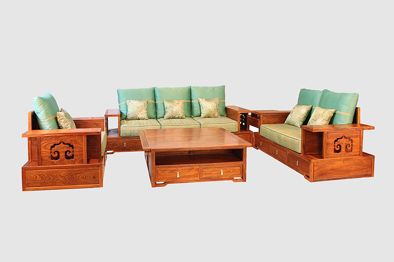 镇江中式实木沙发简直太美了